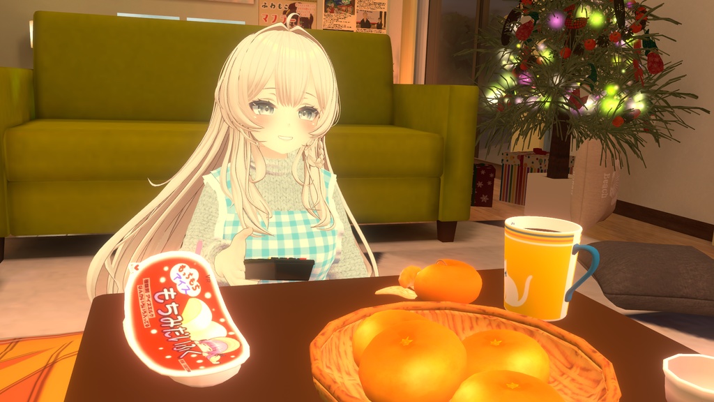 【複数アバター対応】新婚の新妻が着てそうな服 -エプロン・裸エプロン付き-