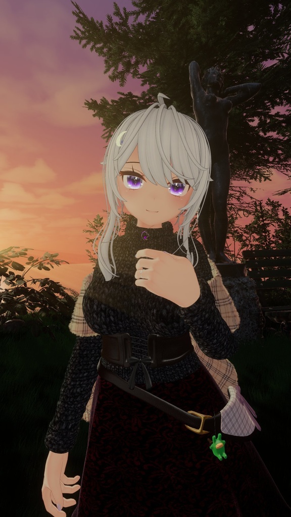 【複数アバター対応】新婚の新妻が着てそうな服 -エプロン・裸エプロン付き-