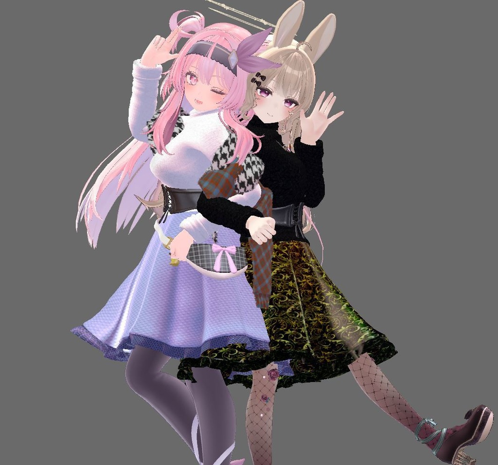 【複数アバター対応】新婚の新妻が着てそうな服 -エプロン・裸エプロン付き-