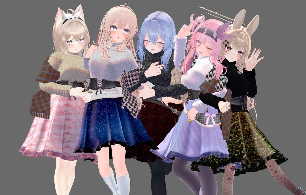 【複数アバター対応】新婚の新妻が着てそうな服 -エプロン・裸エプロン付き-