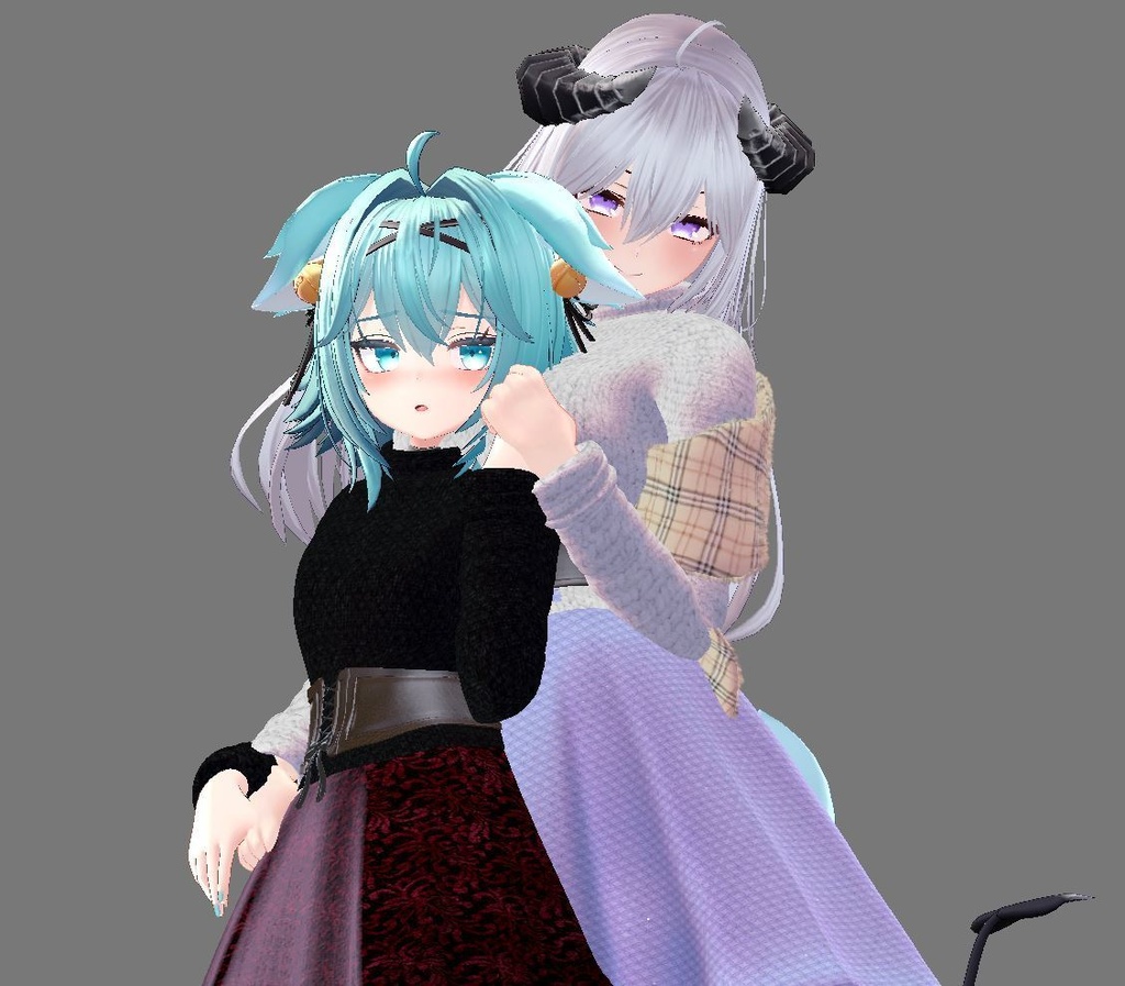 【複数アバター対応】新婚の新妻が着てそうな服 -エプロン・裸エプロン付き-