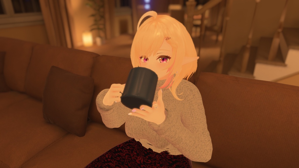 【複数アバター対応】新婚の新妻が着てそうな服 -エプロン・裸エプロン付き-