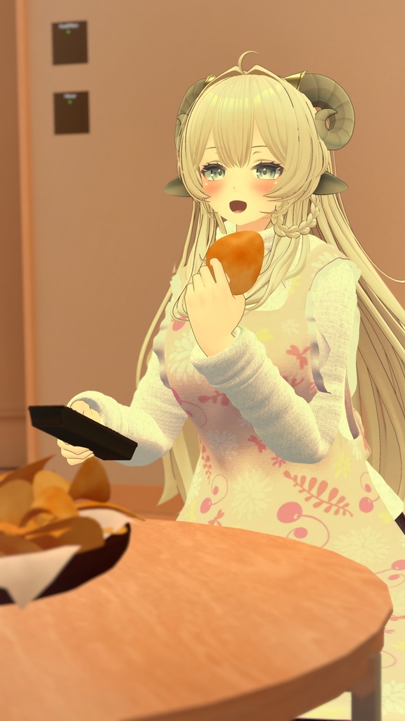 【複数アバター対応】新婚の新妻が着てそうな服 -エプロン・裸エプロン付き-