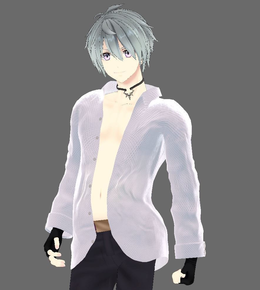 【アル用衣装】寝起きシャツ - Sleepover front-opening shirt -