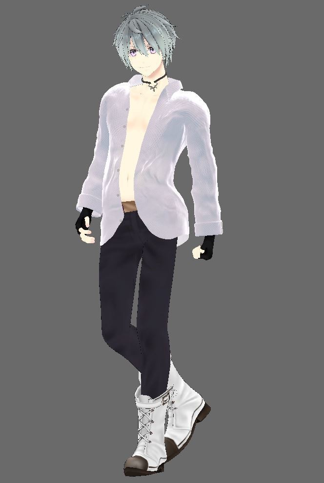 【アル用衣装】寝起きシャツ - Sleepover front-opening shirt -