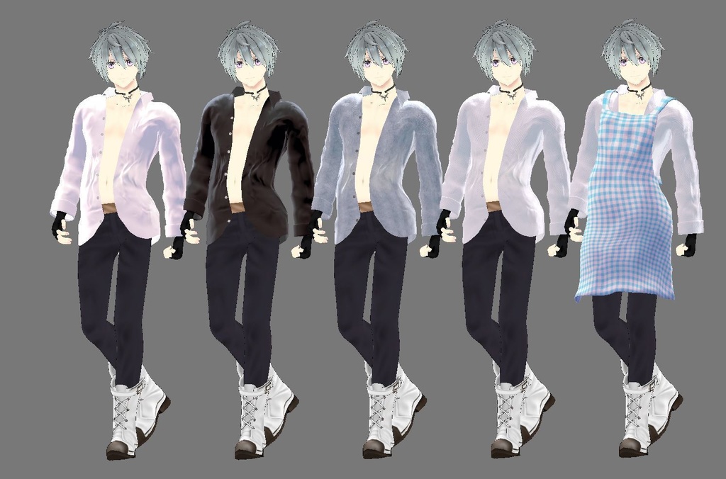 【アル用衣装】寝起きシャツ - Sleepover front-opening shirt -