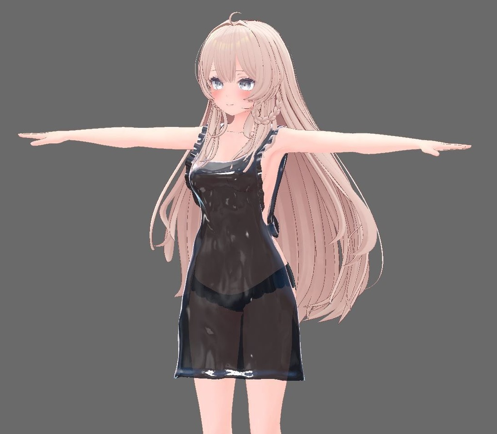 【複数アバター対応】どう考えても健全な裸エプロン【防水機能付き】