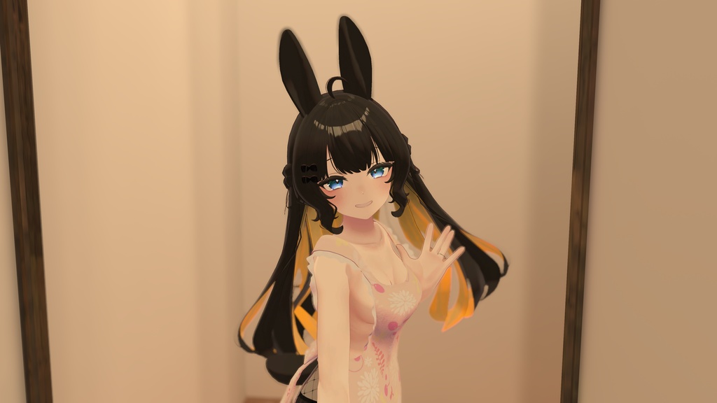 【複数アバター対応】どう考えても健全な裸エプロン【防水機能付き】