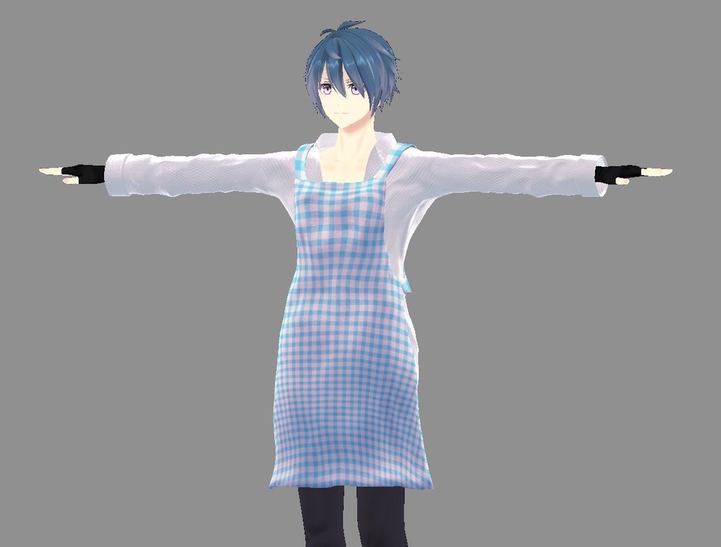 【複数アバター対応】朝に起きたら朝食を作ってくれるイケメンが着けてるエプロン。