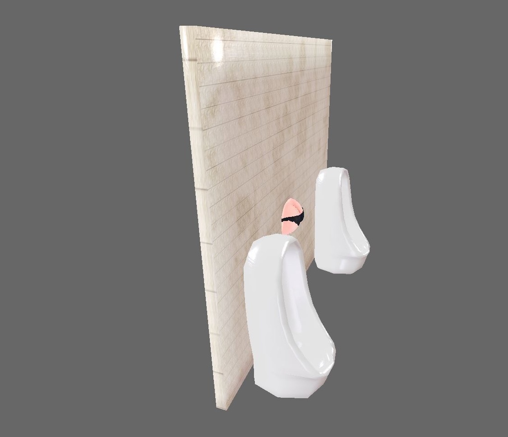 【無料】どこでも壁尻君【壁尻穴調整用シェイプキー、おまけポーズ付き】