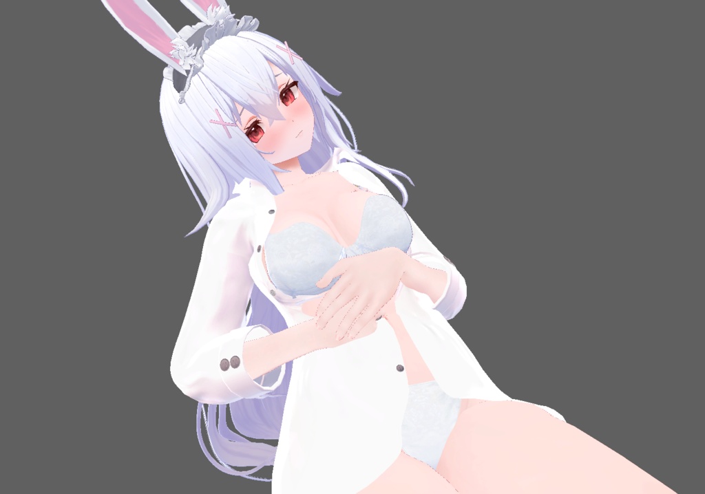 【INABA&椎名用衣装】寝起きシャツ - Sleepover front-opening shirt -