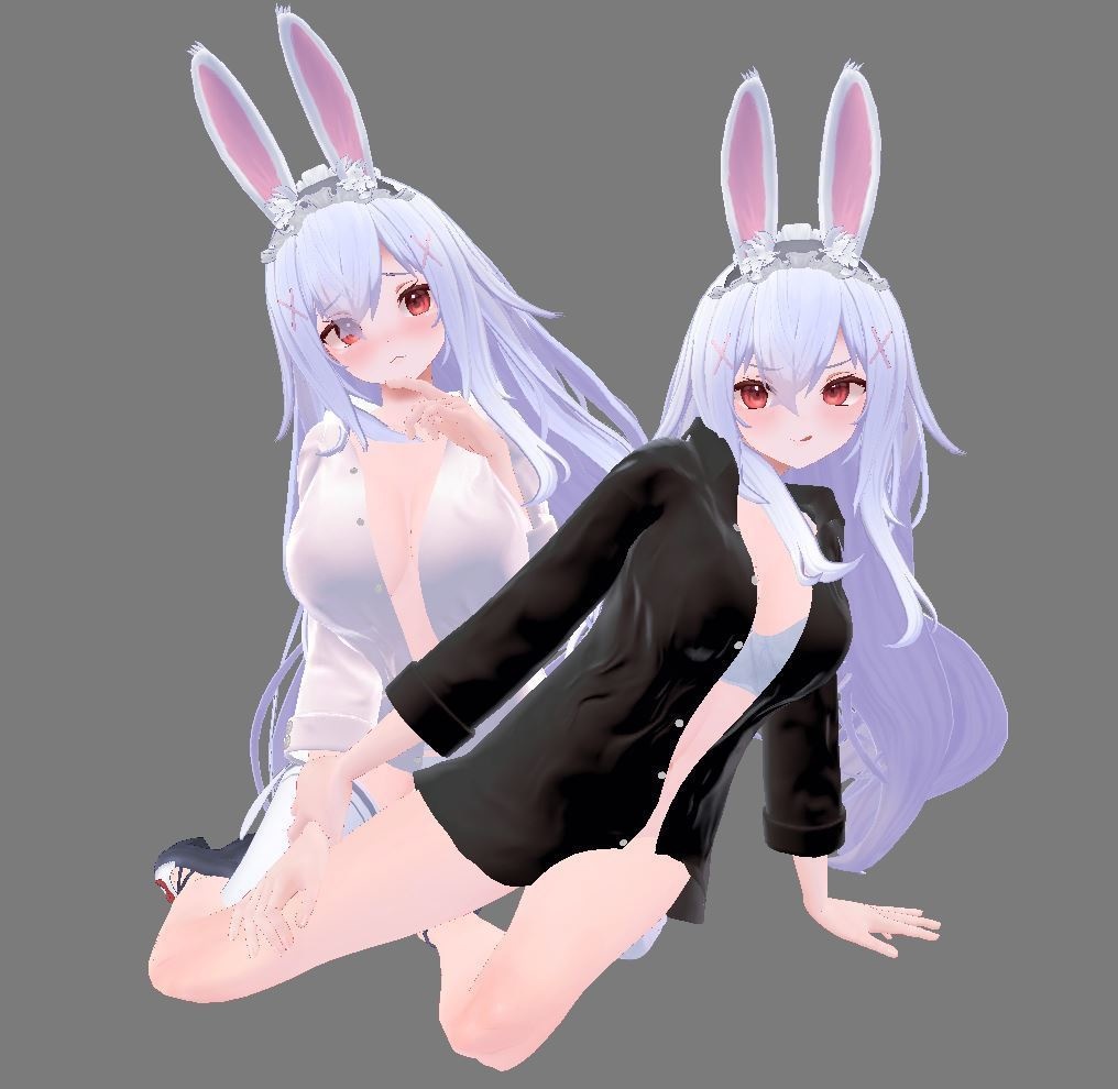 【INABA&椎名用衣装】寝起きシャツ - Sleepover front-opening shirt -