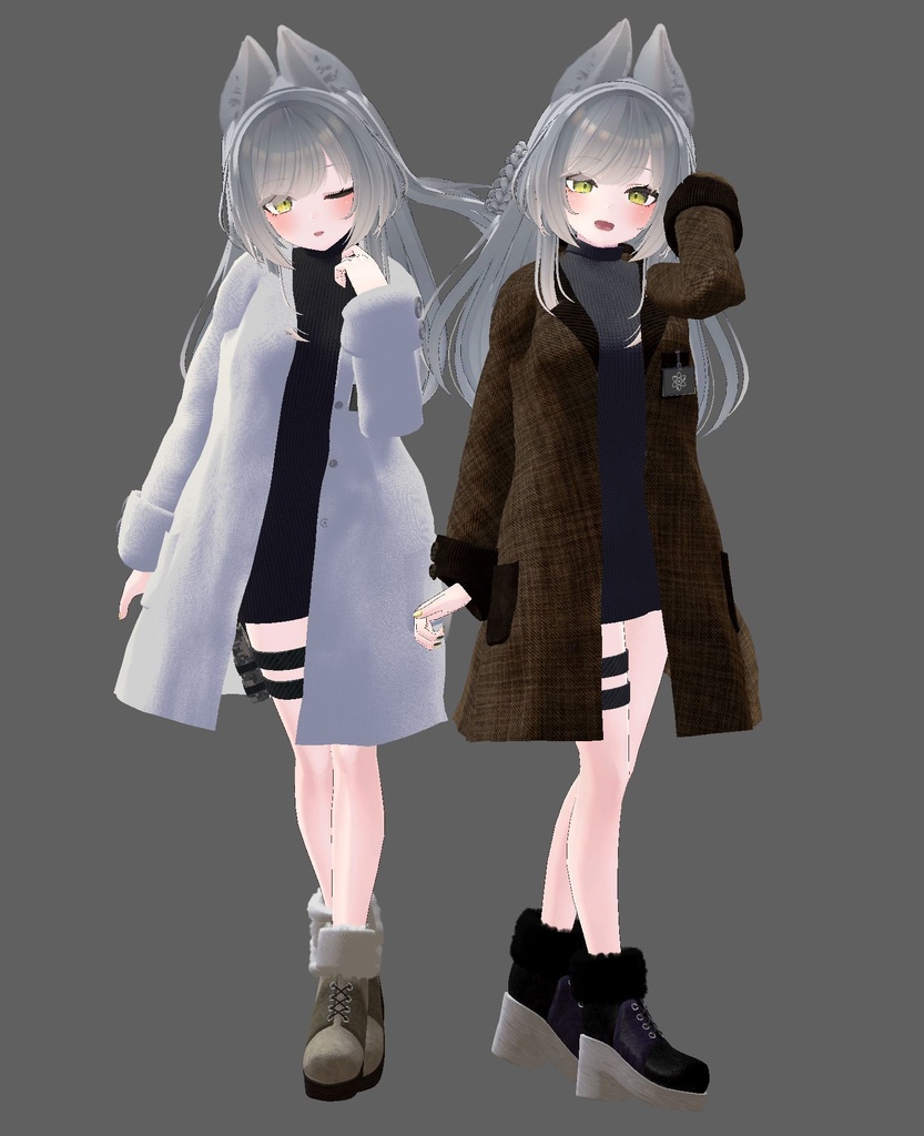 【リーファ&ルーナリット用】Researcher (白衣・研究員の服)