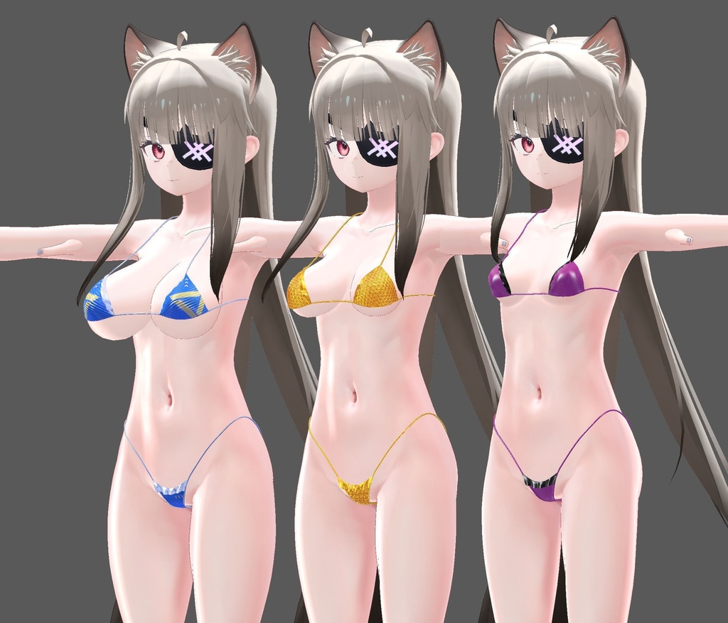 【ユギ・ミヨ用】Mini Ruffled Bikini (ミニフリル付きビキニ)