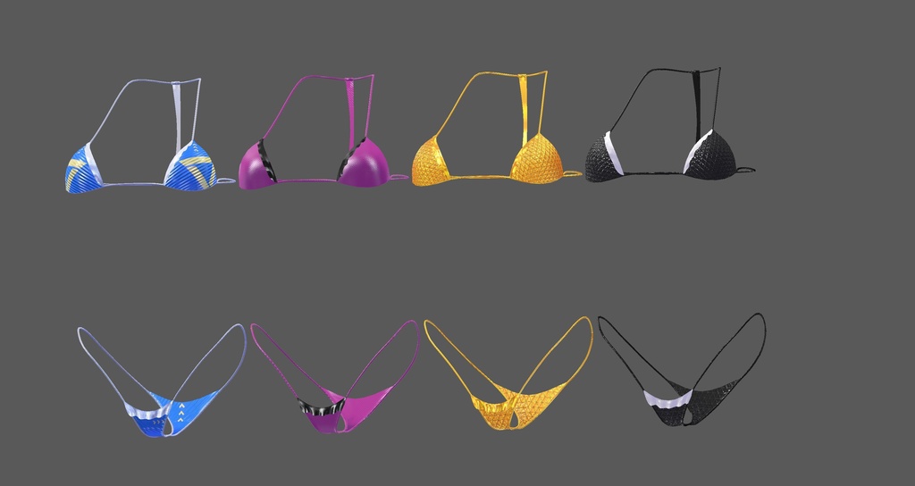 【ユギ・ミヨ用】Mini Ruffled Bikini (ミニフリル付きビキニ)