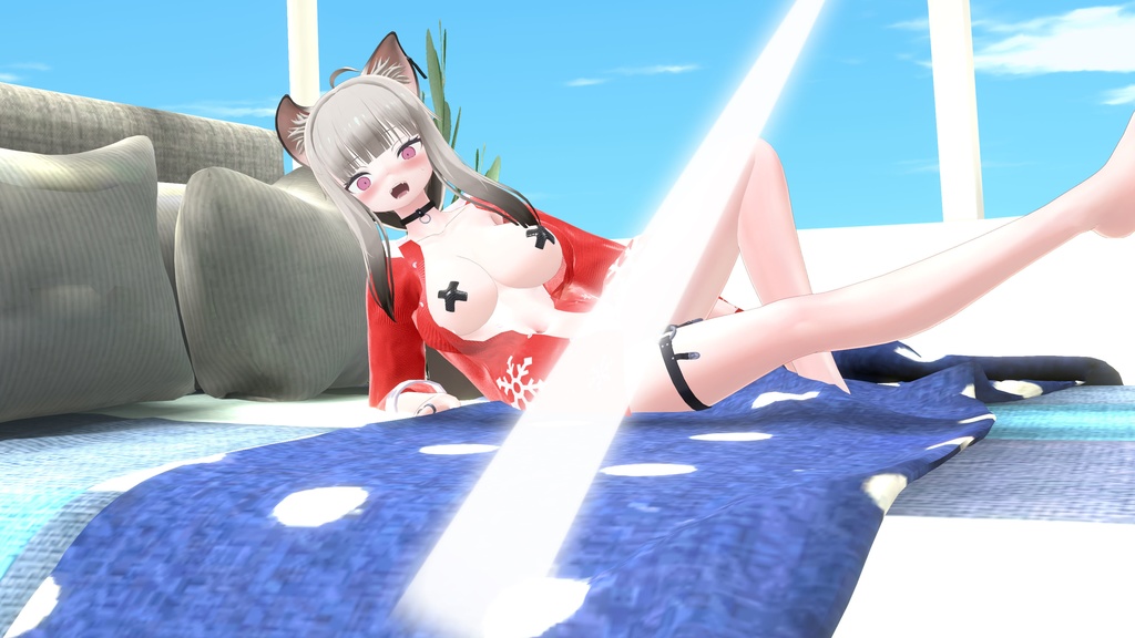 【ユギ・ミヨ用衣装】寝起きシャツ - Sleepover front-opening shirt -