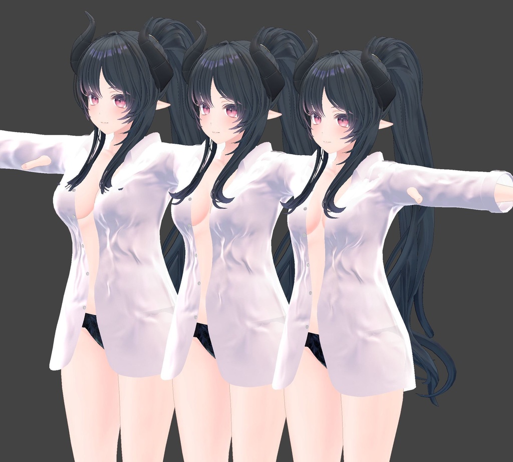 【MARUBODY対応】寝起きシャツ - Sleepover front-opening shirt -