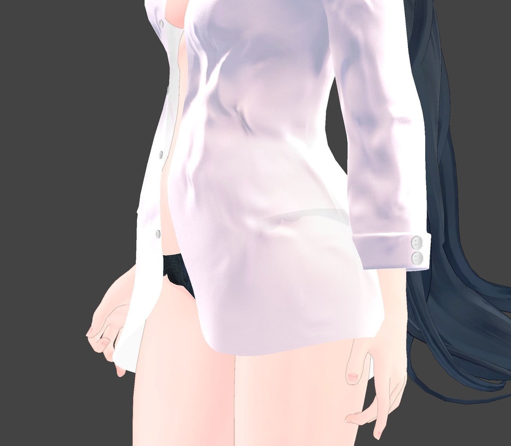 【MARUBODY対応】寝起きシャツ - Sleepover front-opening shirt -