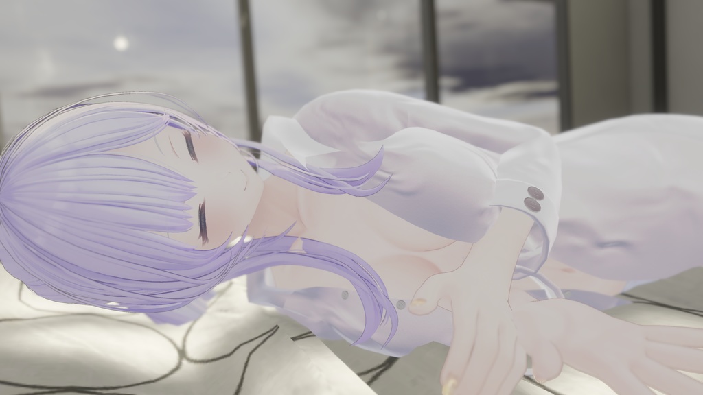 【MARUBODY対応】寝起きシャツ - Sleepover front-opening shirt -