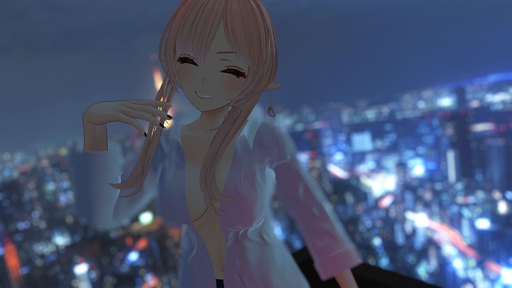 【MARUBODY対応】寝起きシャツ - Sleepover front-opening shirt -