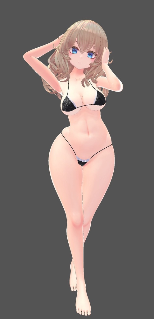 【FLASTOREアバター用】Mini Ruffled Bikini (ミニフリル付きビキニ)