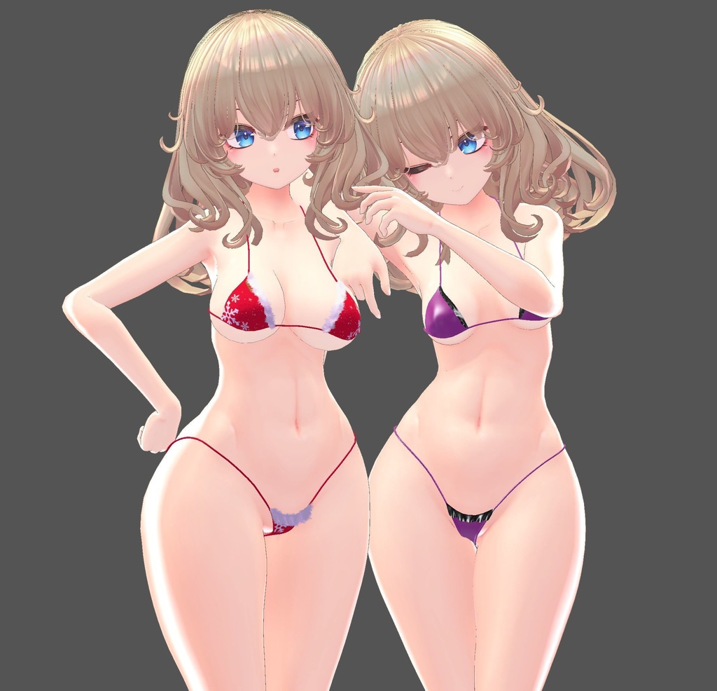 【FLASTOREアバター用】Mini Ruffled Bikini (ミニフリル付きビキニ)