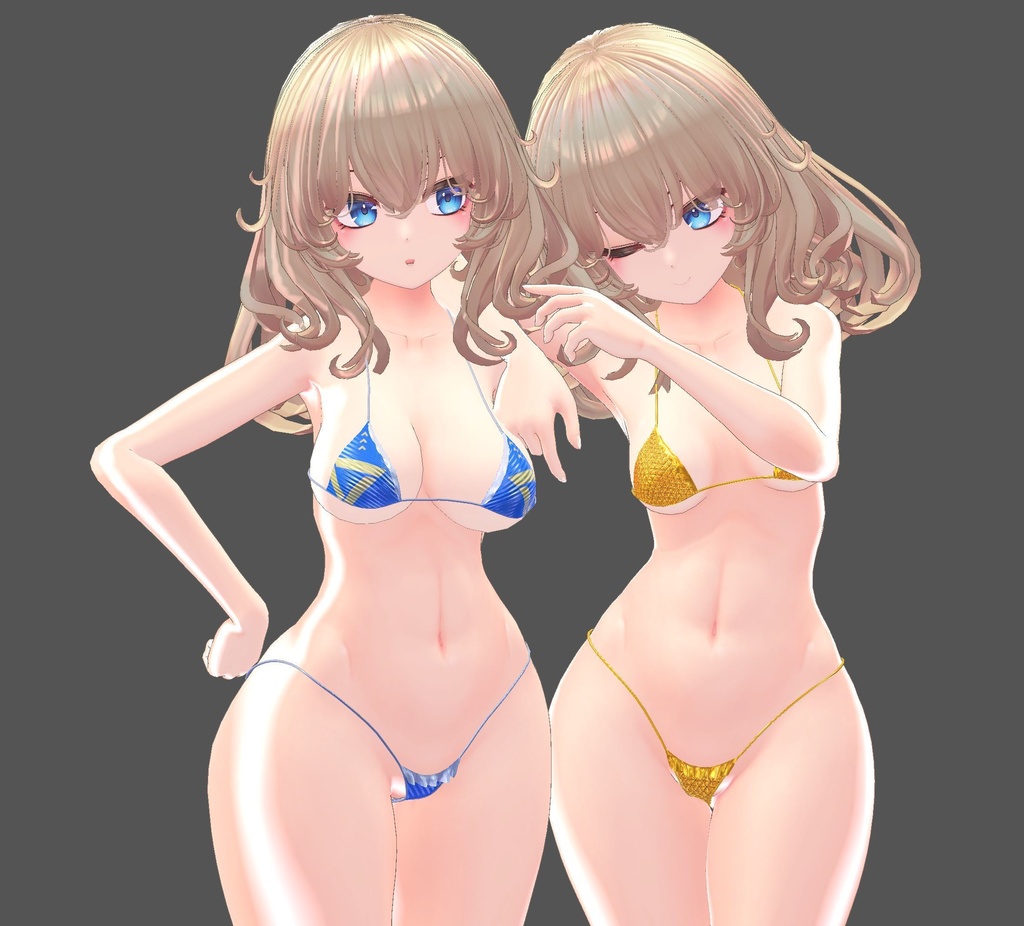 【FLASTOREアバター用】Mini Ruffled Bikini (ミニフリル付きビキニ)