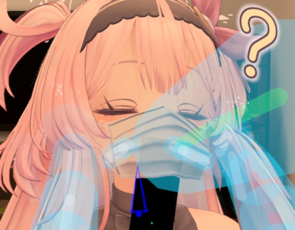 【MA対応】異常既婚成人男性green101が欲しがった掴んでズレるマスク【ズレると透ける機能付き】