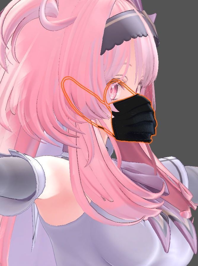 【MA対応】異常既婚成人男性green101が欲しがった掴んでズレるマスク【ズレると透ける機能付き】