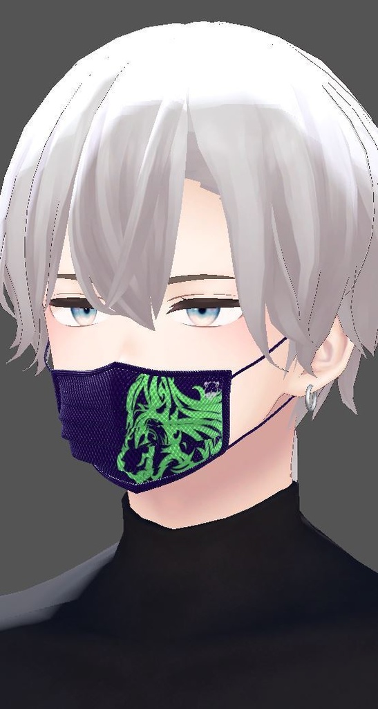 【MA対応】イケメンに着けて欲しい掴むとズレるマスク【ズレる機能付き】