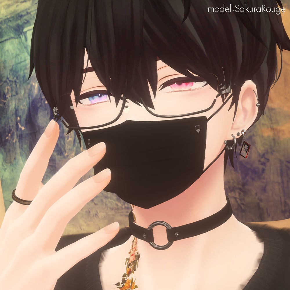 【MA対応】イケメンに着けて欲しい掴むとズレるマスク【ズレる機能付き】