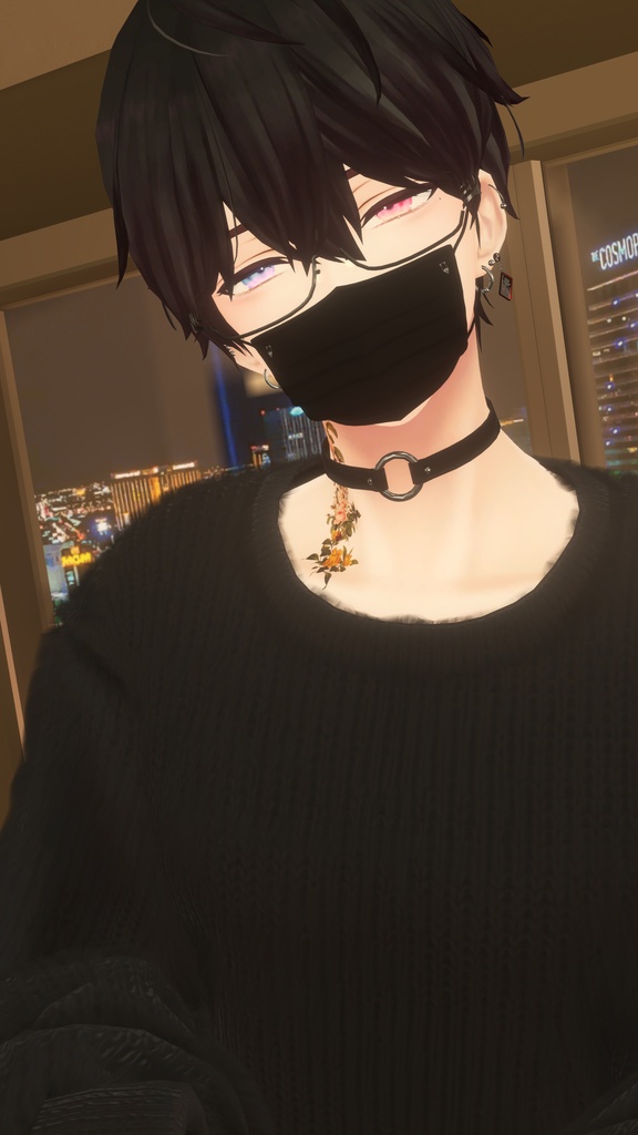 【MA対応】イケメンに着けて欲しい掴むとズレるマスク【ズレる機能付き】