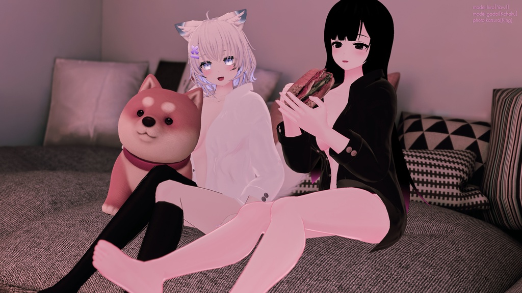 【ヨール&狐薄用】寝起きシャツ - Sleepover front-opening shirt -