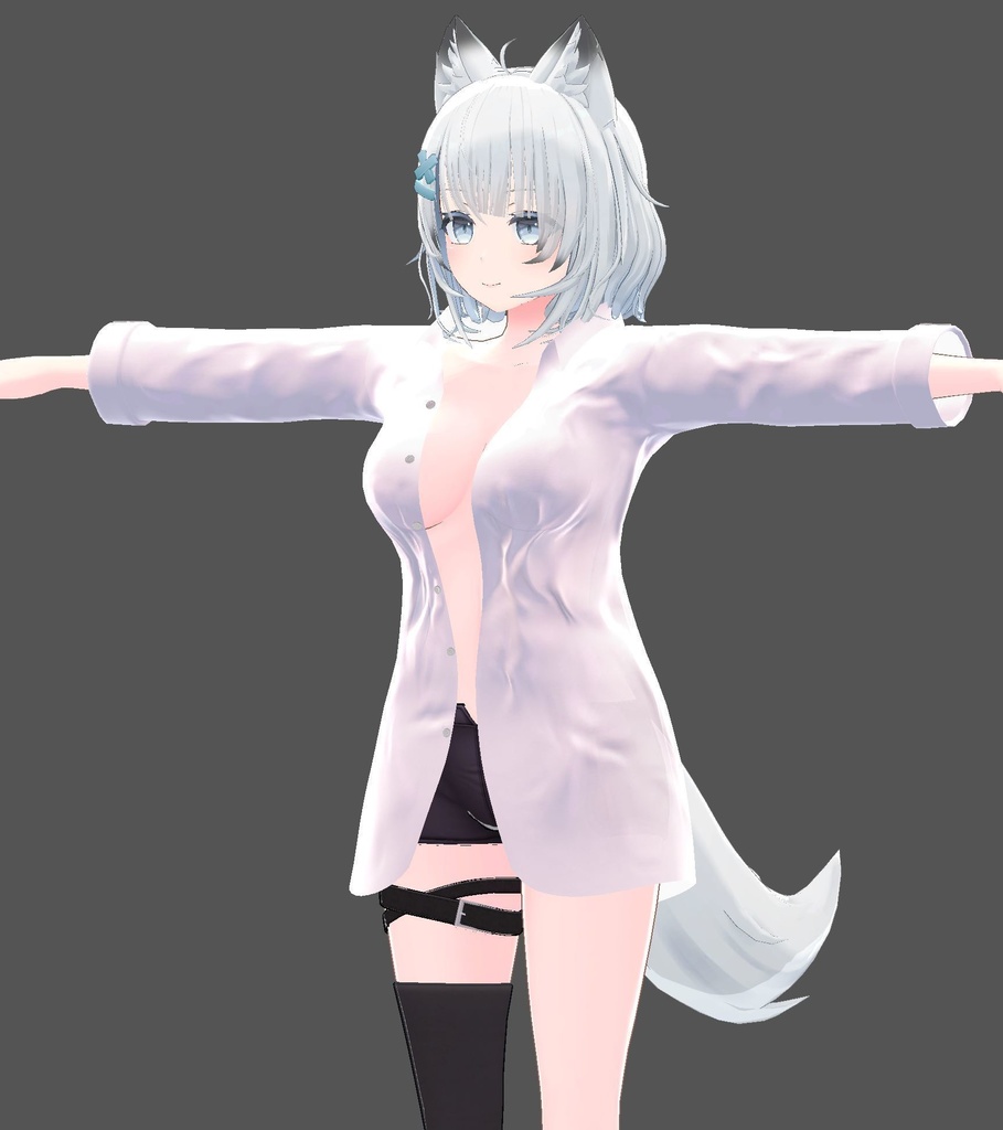 【ヨール&狐薄用】寝起きシャツ - Sleepover front-opening shirt -