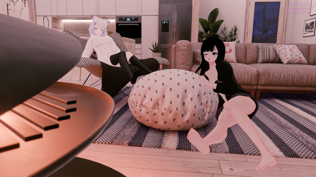 【ヨール&狐薄用】寝起きシャツ - Sleepover front-opening shirt -