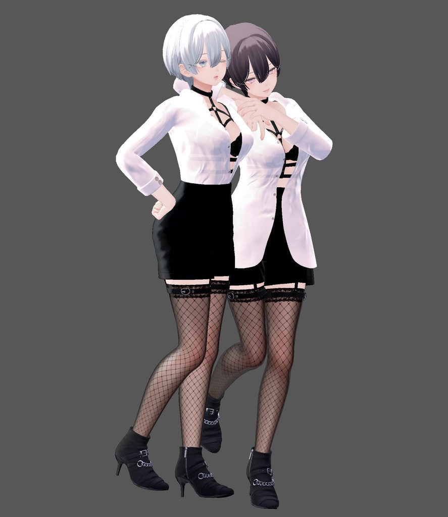 【森羅用】寝起きシャツ - Sleepover front-opening shirt -