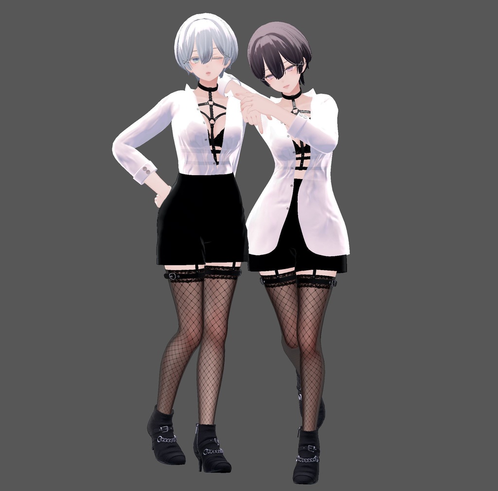 【森羅用】寝起きシャツ - Sleepover front-opening shirt -