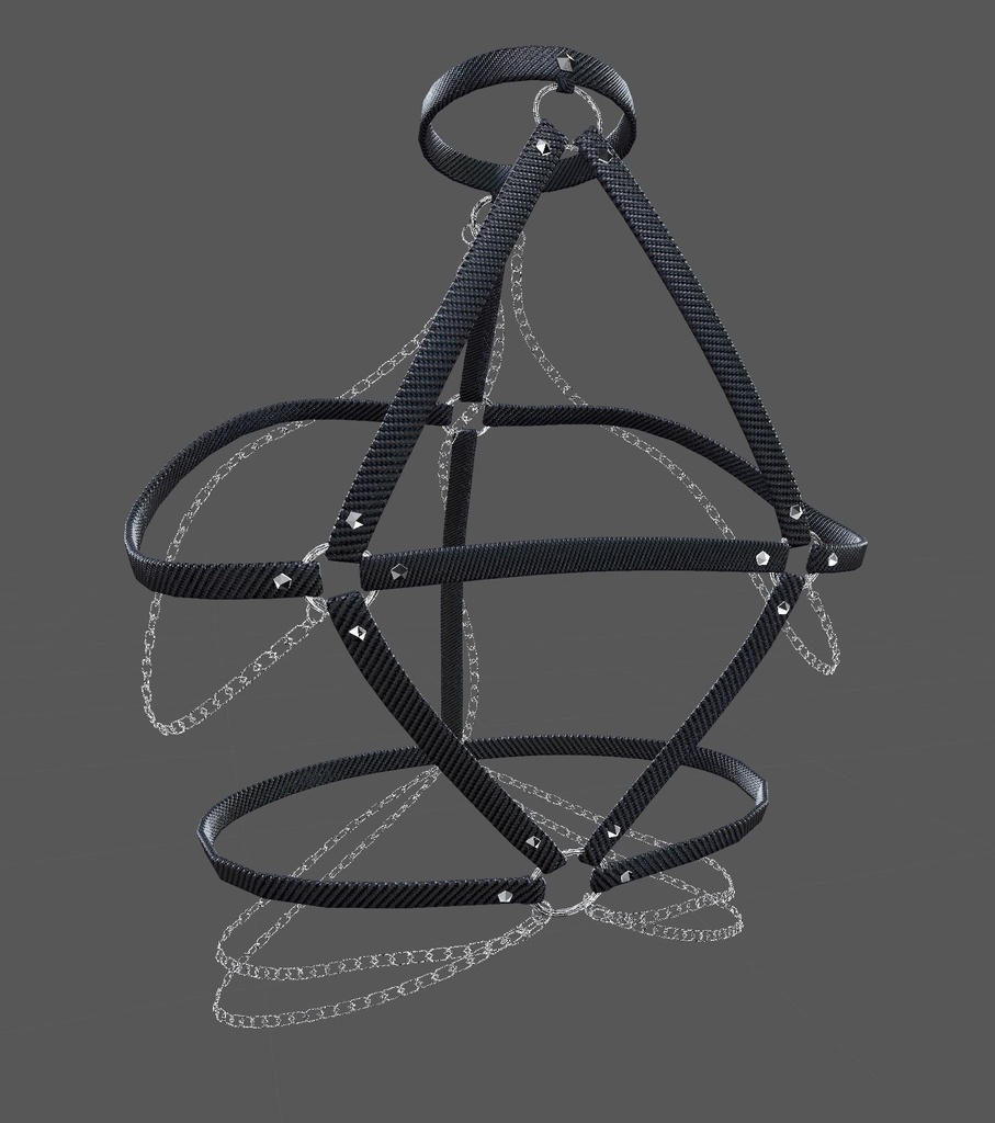 【萌用】息抜きに作った萌ちゃん用ハーネス【完全に僕の趣味】