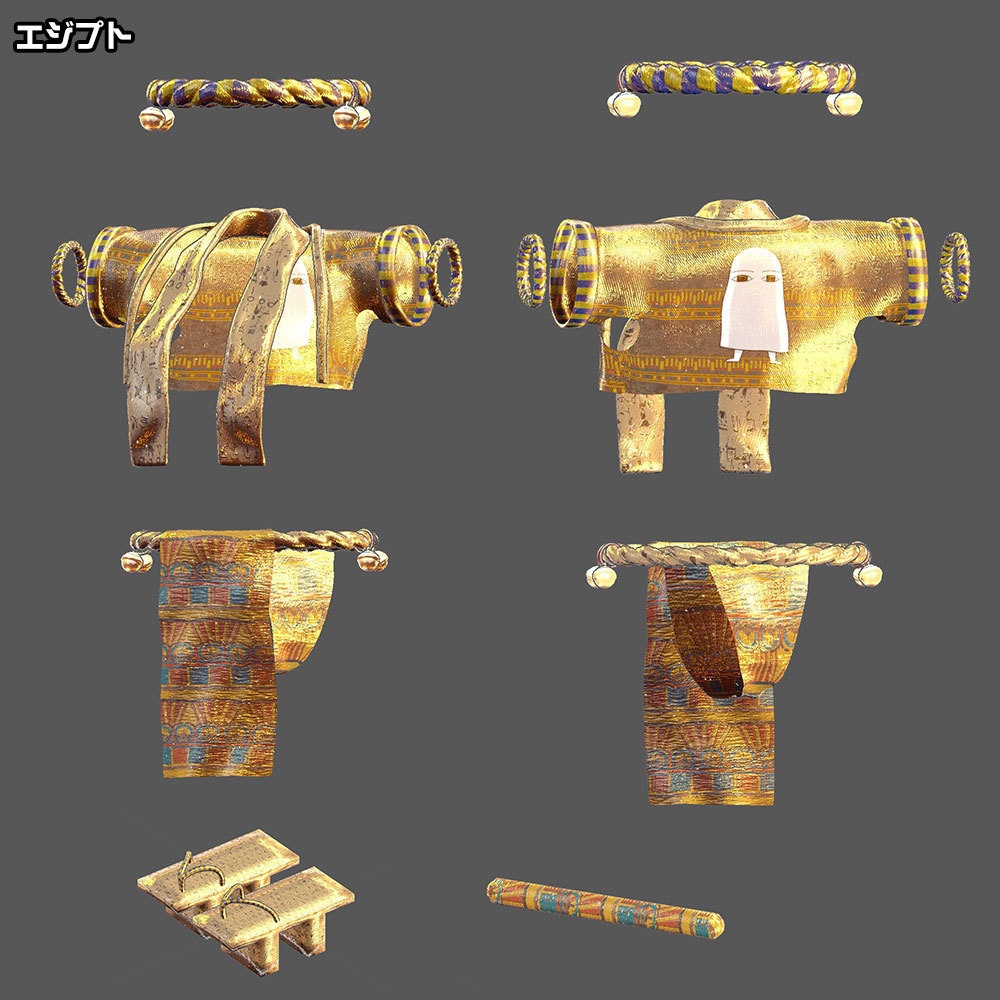 【13アバター対応】エジプトよさこい祭り用・神秘のエジプトふんどし【ふんどしの夏】