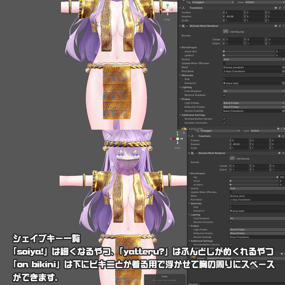 【13アバター対応】エジプトよさこい祭り用・神秘のエジプトふんどし【ふんどしの夏】