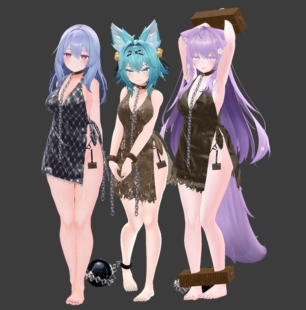 【複数アバター対応】Buy Me.~Slave Clothes~【奴隷服】