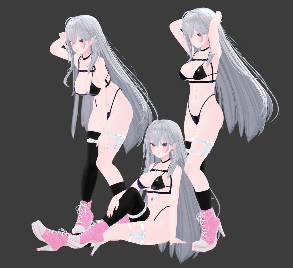 【ポーズ集】プールで撮影会~アバター撮影用ポーズ全10種