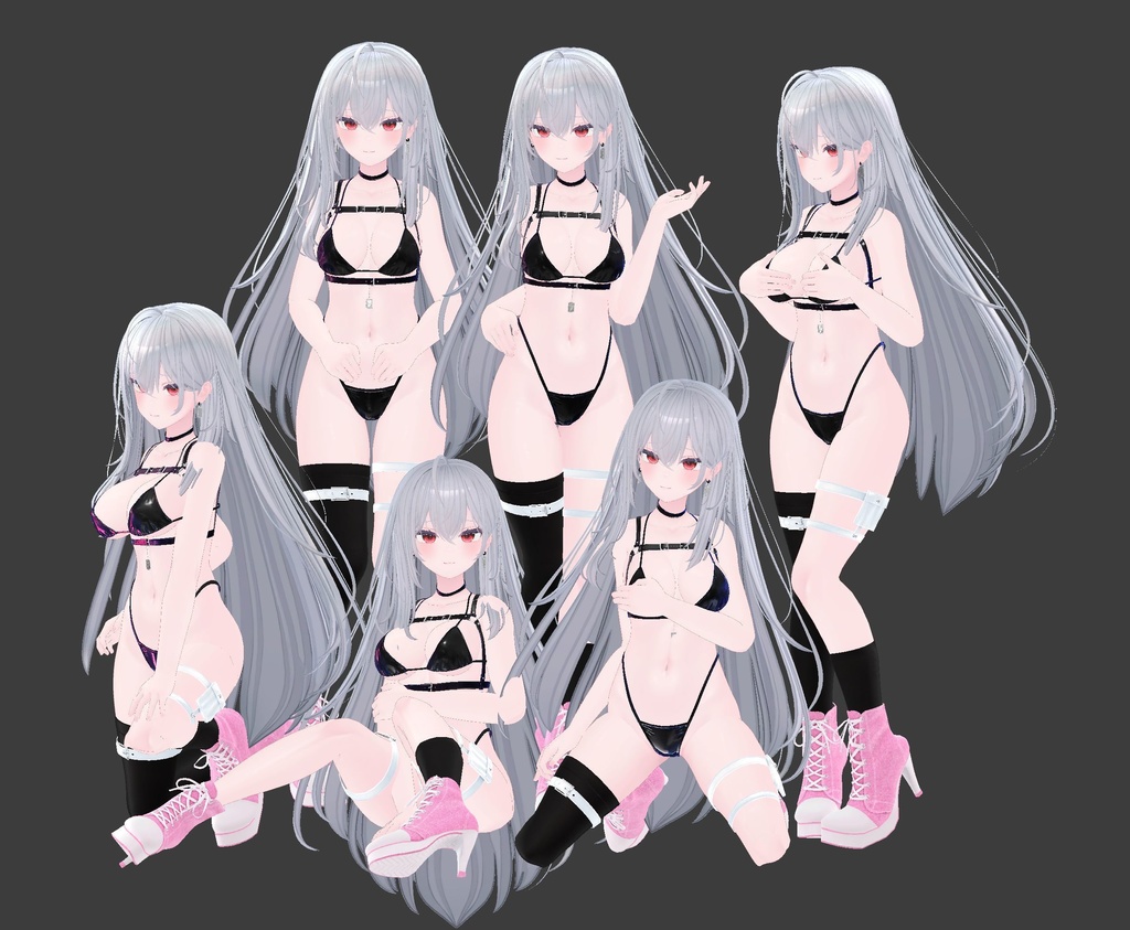 【ポーズ集】プールで撮影会~アバター撮影用ポーズ全10種