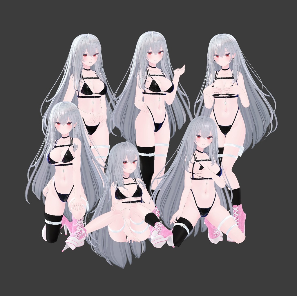 【ポーズ集】プールで撮影会~アバター撮影用ポーズ全10種