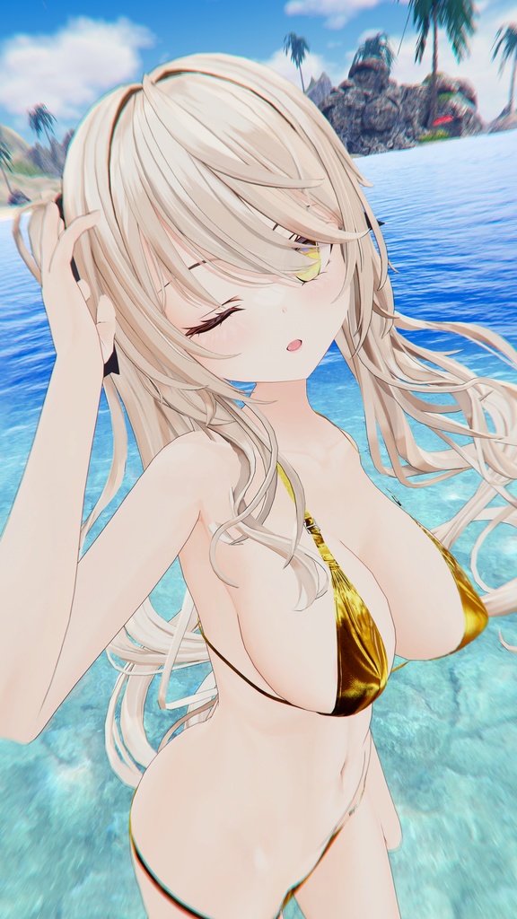 【5アバター対応】SLIT BIKINI【合法脱衣の夏】