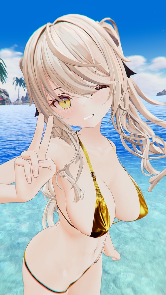 【5アバター対応】SLIT BIKINI【合法脱衣の夏】