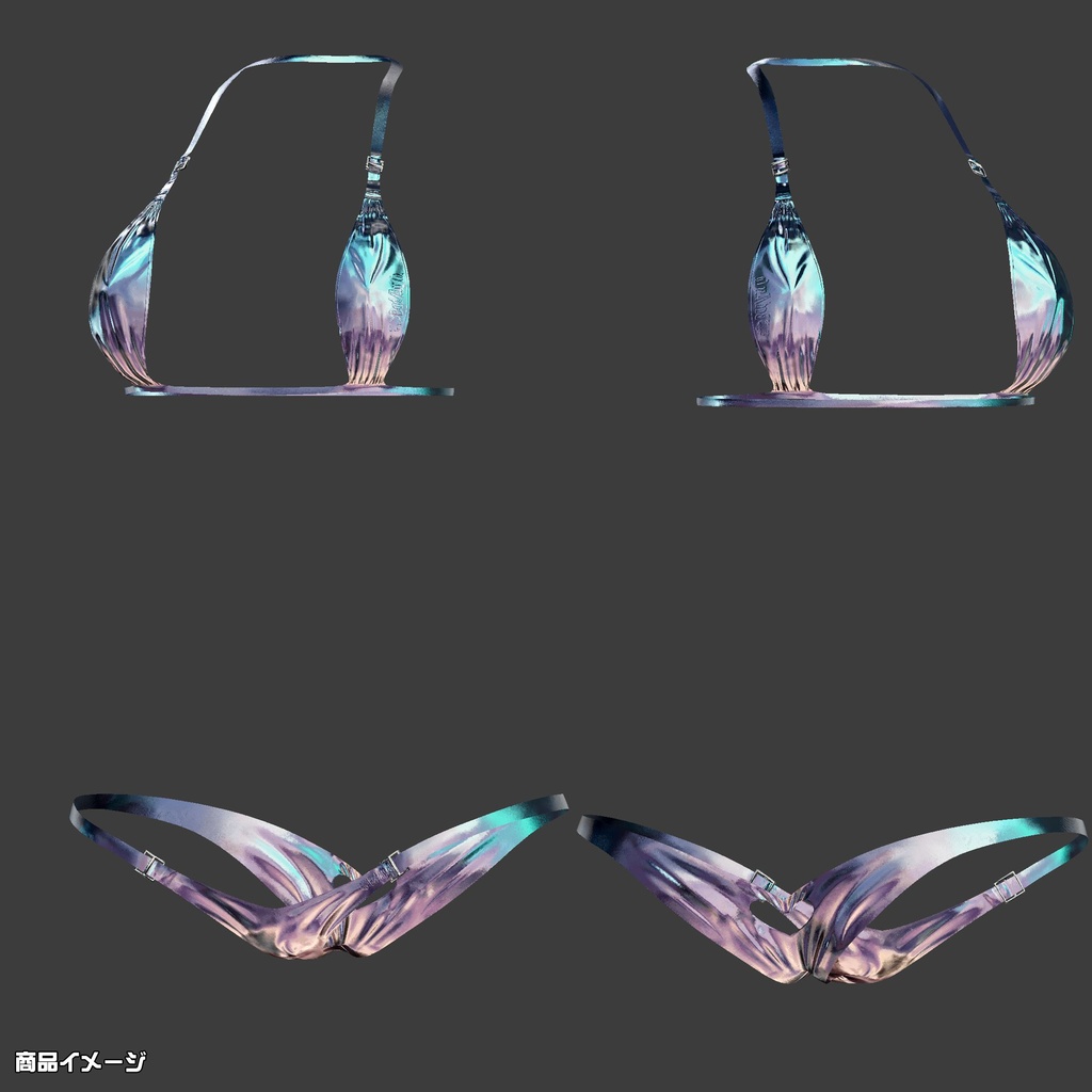 【5アバター対応】SLIT BIKINI【合法脱衣の夏】