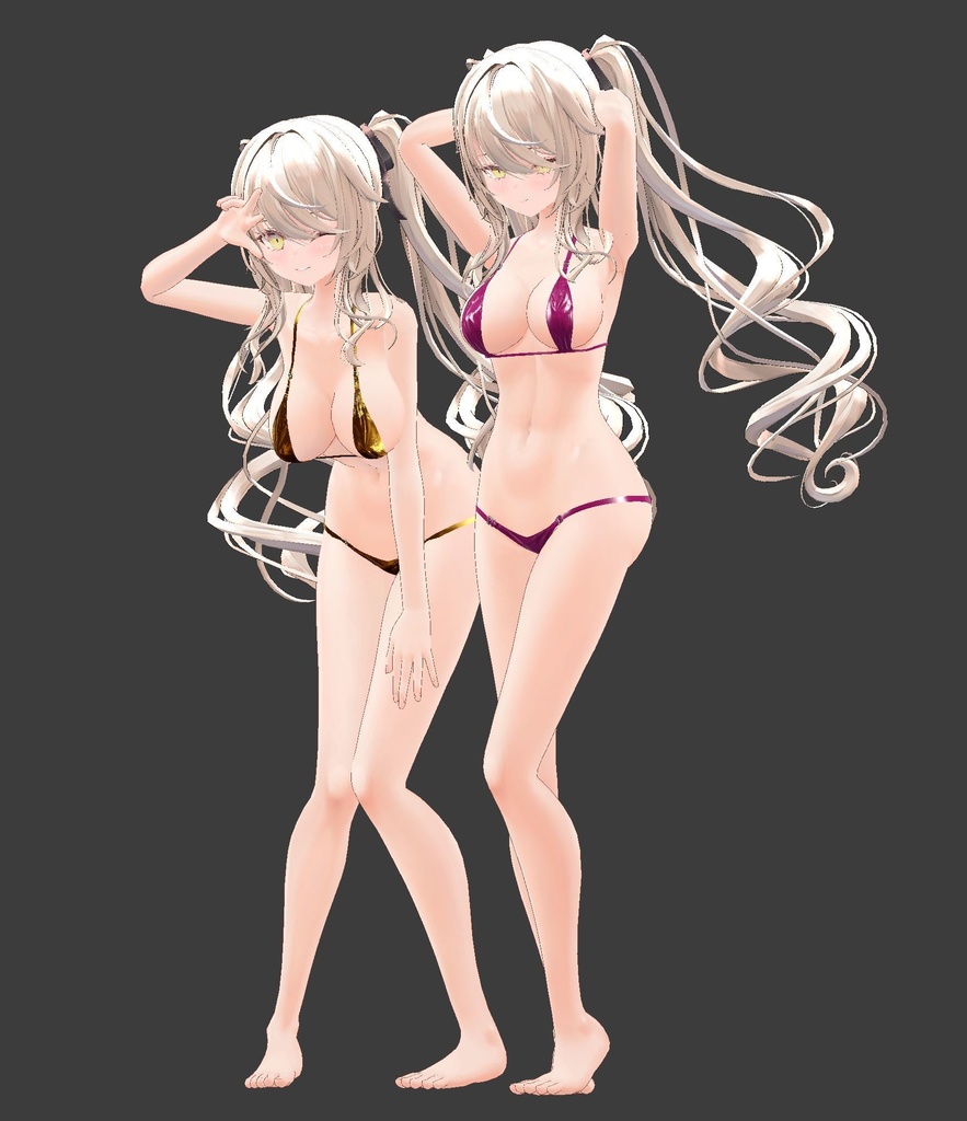 【5アバター対応】SLIT BIKINI【合法脱衣の夏】