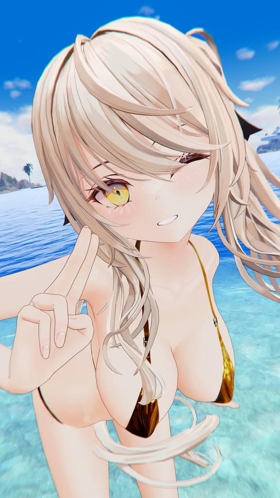 【5アバター対応】SLIT BIKINI【合法脱衣の夏】