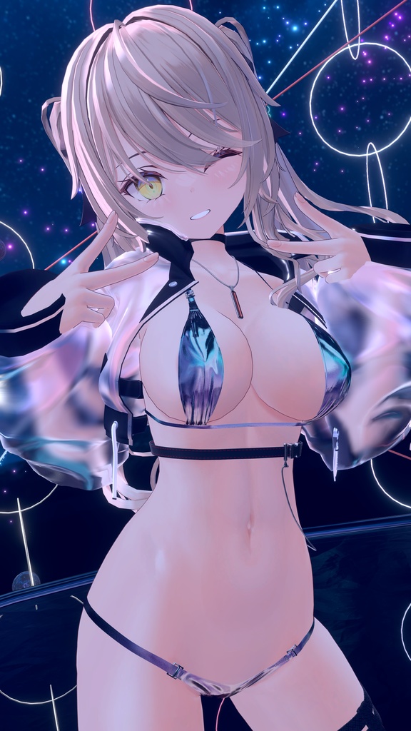 【5アバター対応】SLIT BIKINI【合法脱衣の夏】